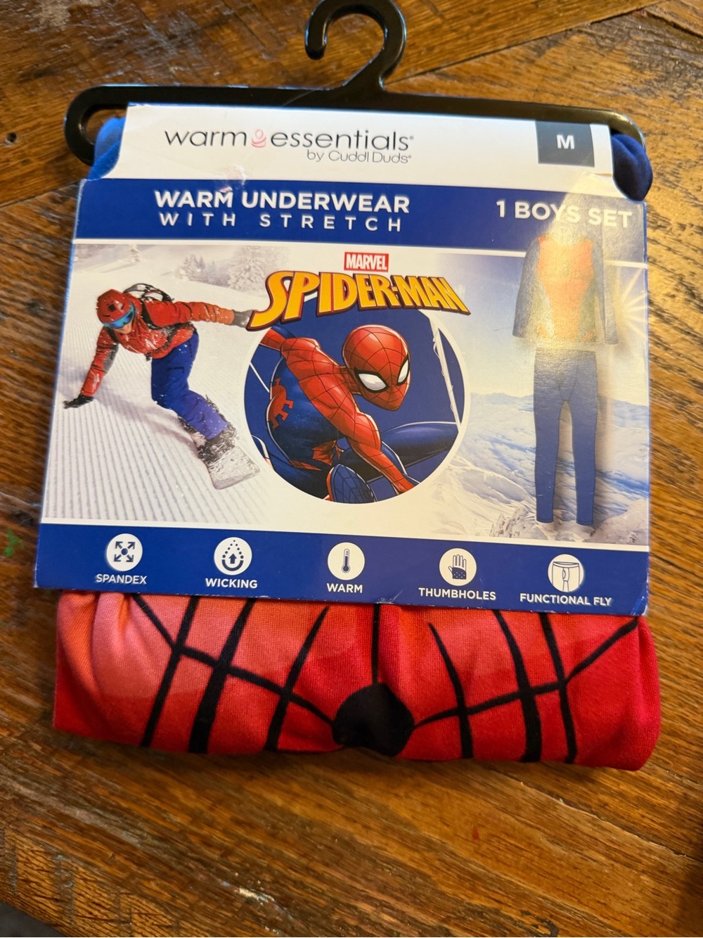 Marvel Spider-Man Boys' Red Pajama Set by warm essentials sz med